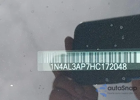 2017 Nissan Altima 2.5 Sl z USA, uszkodzony, nr VIN 1N4AL3AP7HC172048